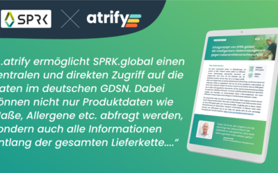 SPRK.global &amp; atrify - with intelligent data management against food waste