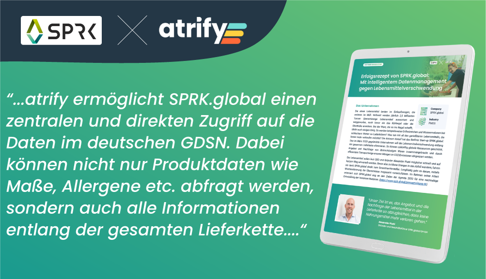 SPRK.global &amp; atrify - with intelligent data management against food waste
